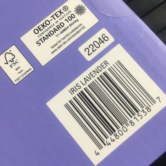 2 IRIS LAVENDER Wild Sage Tufted Triangle 63"L x 50"W Rod Pocket Window Curtains - Picture 5 of 7